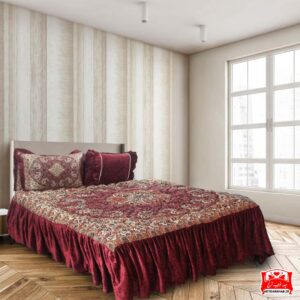 لحاف روتختی دلبر زرشکی