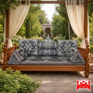 سرویس شاه نشین کیمیا سورمه ای - کد 4084